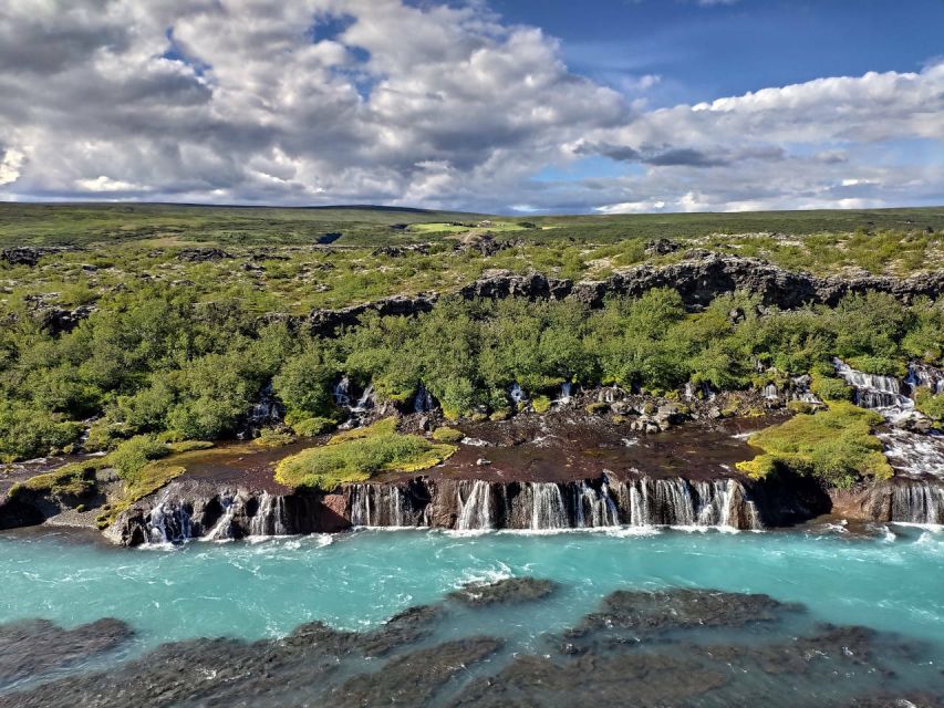 Reykjavik: Lava Cave, Hot Springs, Horses & Waterfalls Tour - Hraunfossar and Barnafoss: water from beneath the lava
