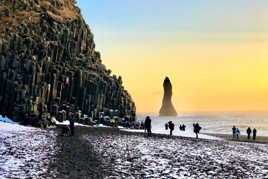 Reykjavík: South Coast Waterfalls, Black Sand & Glacier Tour - Reynisfjara, black sand and serious sea power