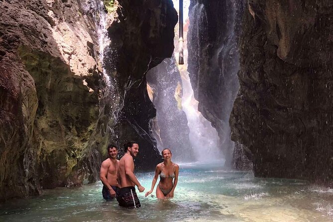 River Trekking at Kourtaliotiko Gorge Waterfalls to Preveli Beach - Walking down the Megalopotamos River