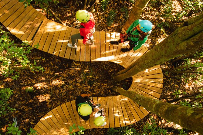 Rotorua Ziplines - Okere Falls Experience - Flying above the Kaituna River