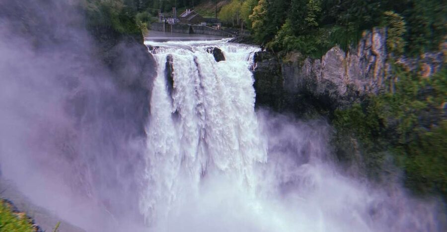 Seattle: Snoqualmie Falls and Twin Falls Guided Tour - Leaving the city in a white van