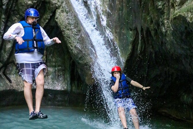 Short Excursion Ziplining & Waterfall, Taino Bay and Ambar cove. - Reaching the Damajagua pools
