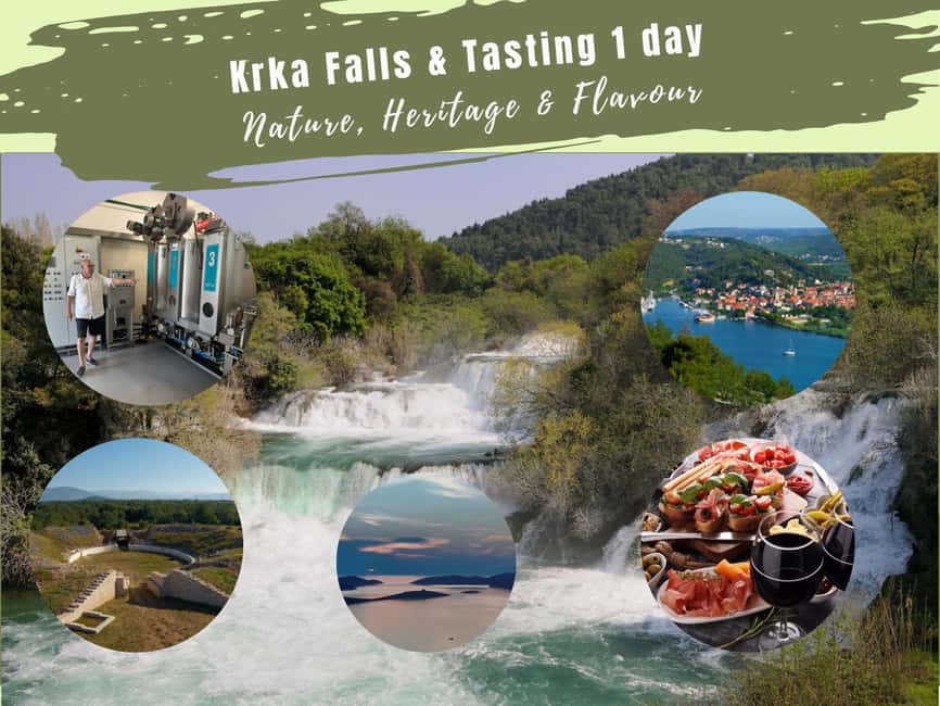 Šibenik or Zadar: Krka falls, olive mill, oil & wine tasting - Lake Vrana and the ride back
