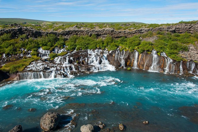 Silver Circle: Lava Cave, Waterfalls & Iceland Horses-Small Group - Hraunfossar is water coming from beneath lava