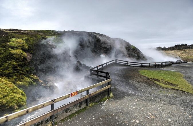 Silver Circle: Lava Cave, Waterfalls & Iceland Horses-Small Group - Deildartunguhver shows geothermal heat at full force