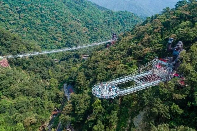 Skywalk Glass Bridge and Waterfall Ravine Half Day Private Tour - The UFO-Shaped Glass Platform