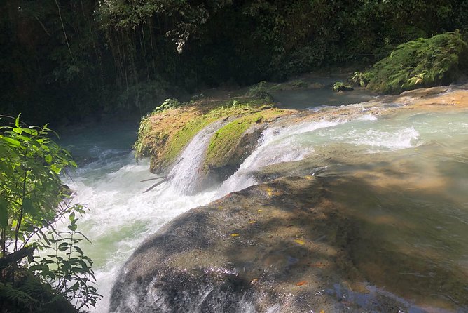 South Coast Jamaica YS Falls Tour - Arriving at YS Falls and taking the shuttle uphill