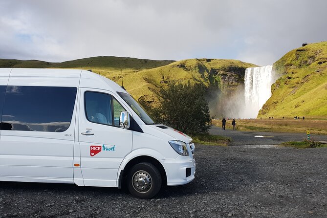 South Coast Waterfall, Black Beach, Glacier Adventure Small Group - Skógafoss and the climb above the falls