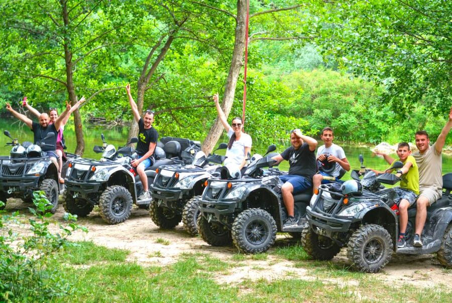 Split: ATV Quad Tour with Waterfall Swimming with Picnic - A calm safety briefing before the engines roar