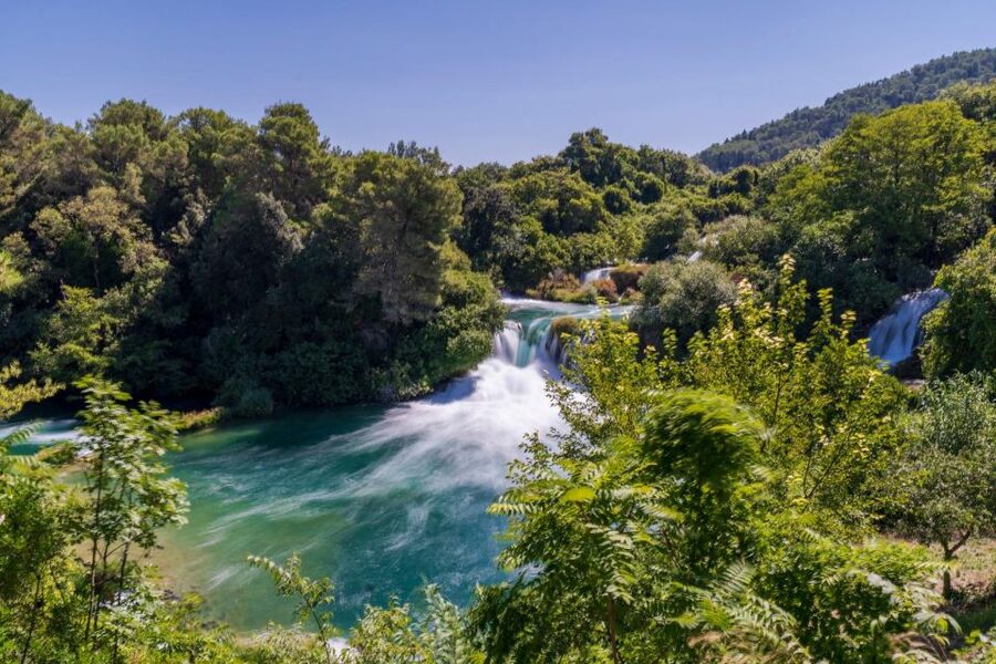 Split: Krka Waterfalls With Boat Cruise, Wine and Olive Oil - Free time in Skradin