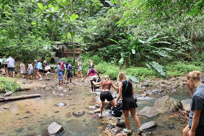 St Lucia ATV Tour : Waterfall, Plantation, Beach and Distillery - Anse La Raye, Roseau Beach, and Clive’s rum punch