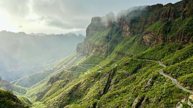 Teno Waterfalls Hiking Tour: Tropical Jungle Adventure - Entering the gorge and dry riverbed