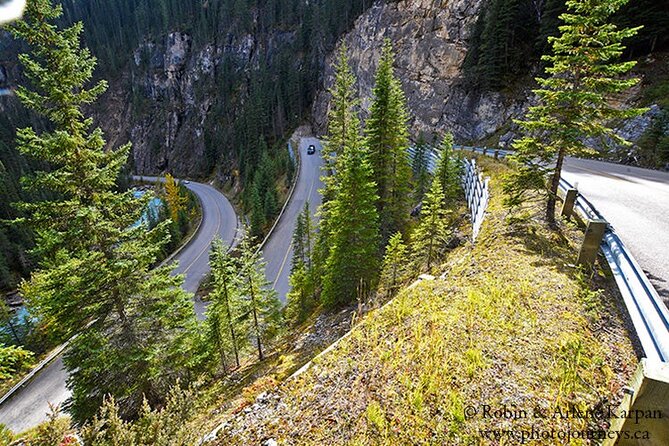 Tour of Yoho National Park See Canada's Second Highest Waterfall - Natural Bridge: water turning rock into sculpture