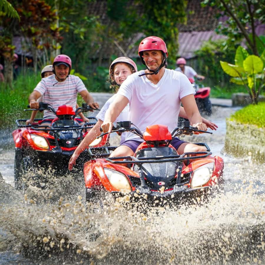Ubud Bali: Kuber ATV Quad Bike with Long Tunnel & Waterfalls - Lunch with rice field views
