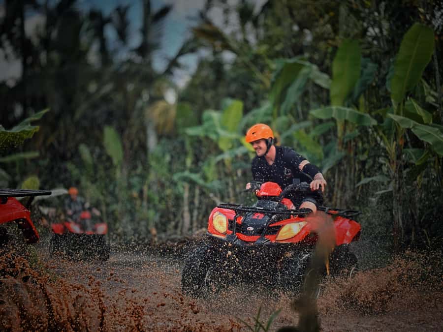 Ubud: Gorilla Face Quad Bike, Jungle Swing, Waterfall & Meal - Quick takeaways