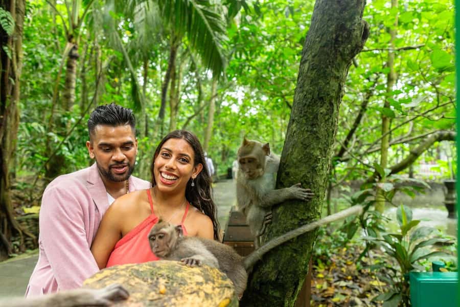 Ubud Monkey Forest, Temple, Rice Terrace and Waterfall Tour - Ulu Petanu Waterfall for a cool break