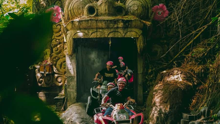 Ubud: Quad ATV Waterfalls & Barong Caves - Hotel pickup from Ubud and other Bali areas