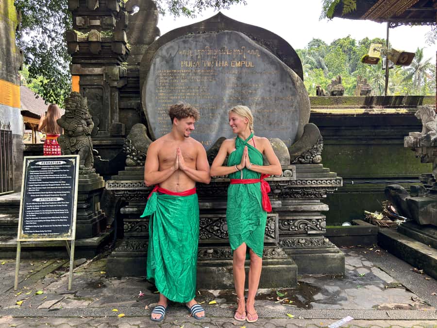Ubud: Waterfalls, Water Temple & Rice Terraces Private Tour - Key points to know before booking