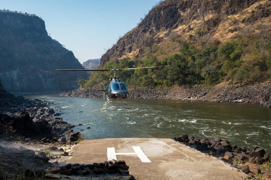 Victoria Falls Helicopter Flights - Seeing Victoria Falls from Maramba Airfield