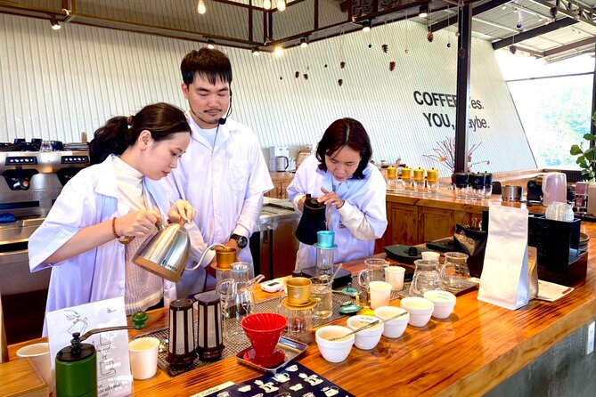 Vietnamese Culture: Phin-Making Tour Beyond Elephant Falls, Dalat - Brewing with the phin filter