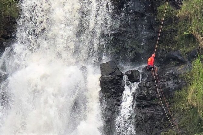 Waterfall Rappelling at Kulaniapia Falls: 120 Foot Drop, 15 Minutes from Hilo - Rain, river conditions, and cancellation rules