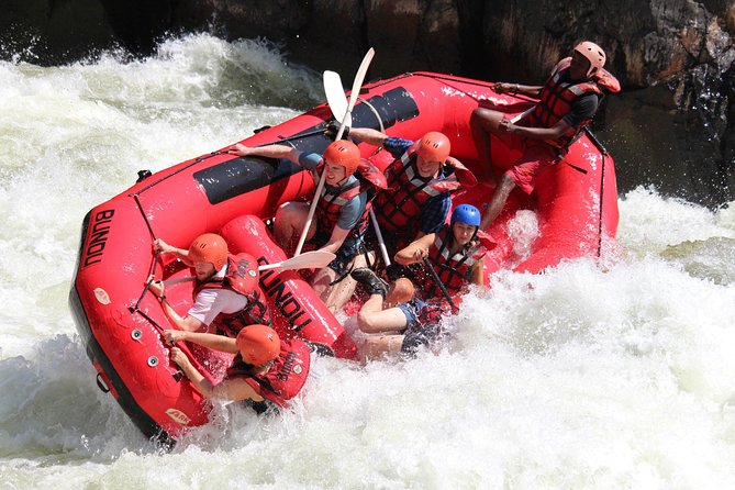 White Water Rafting & Swimming under the Falls - Starting at Bundu Adventures in Livingstone
