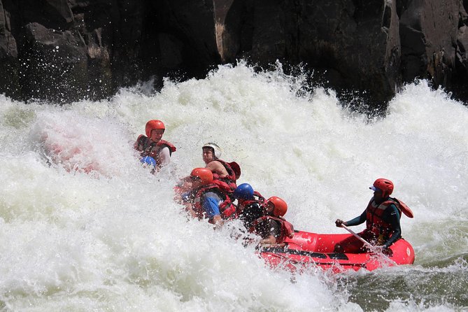 White Water Rafting & Swimming under the Falls - The Zambezi Rapids and Calm Pools