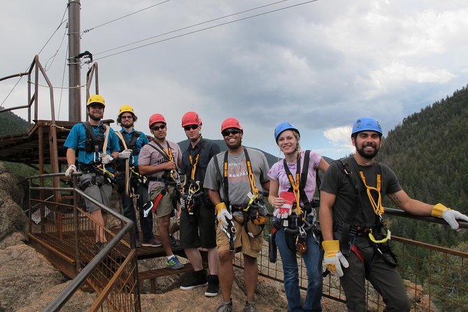 Woods Course Zipline Tour in Seven Falls - The Woods Course builds from 250 to 1,500 feet