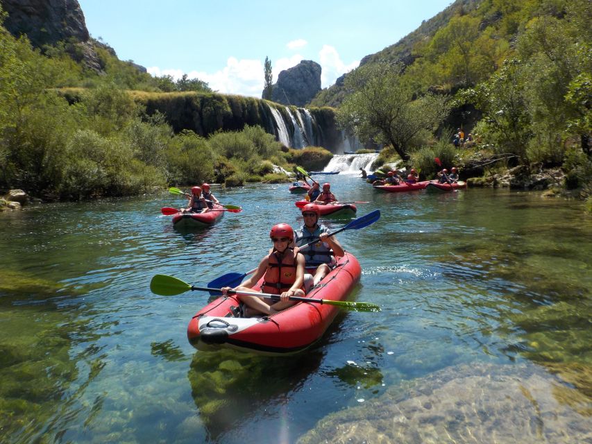Zadar: River Zrmanja Guided Kayak Safari & Waterfalls - Swimming in clear, refreshing water